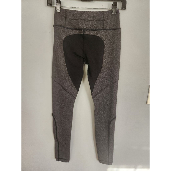 Women's Lululemon Leggings Gray Black Size 4 - Picture 3 of 7